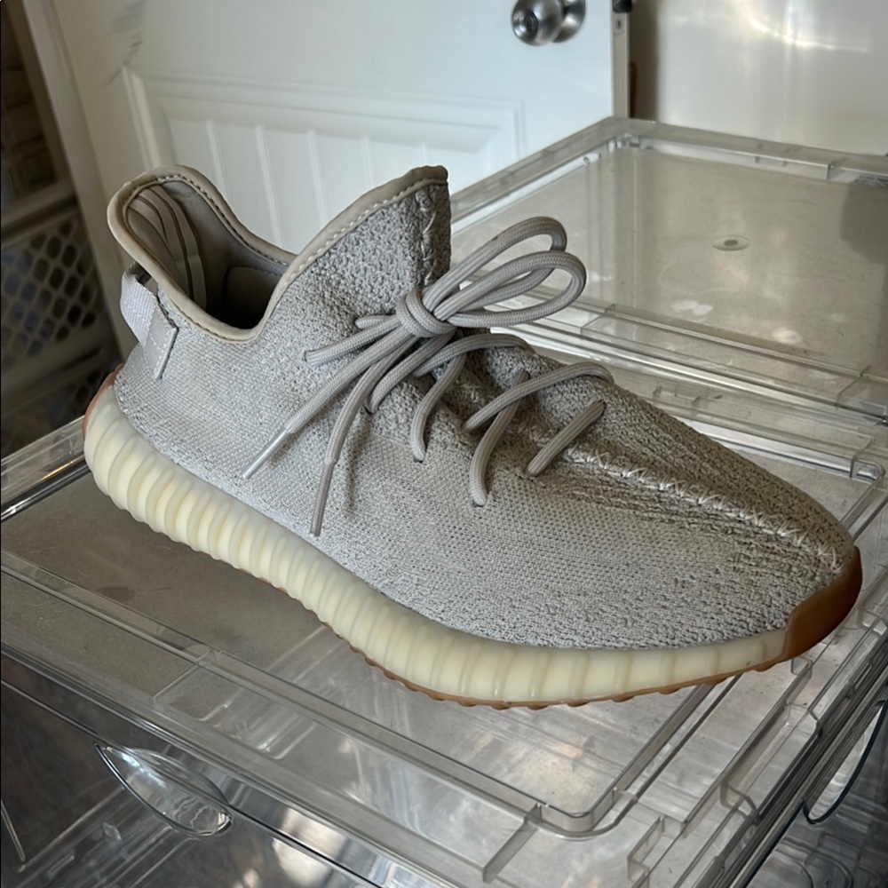 Adidas Yeezy Boost 350 V2 in Light Gray and Cream